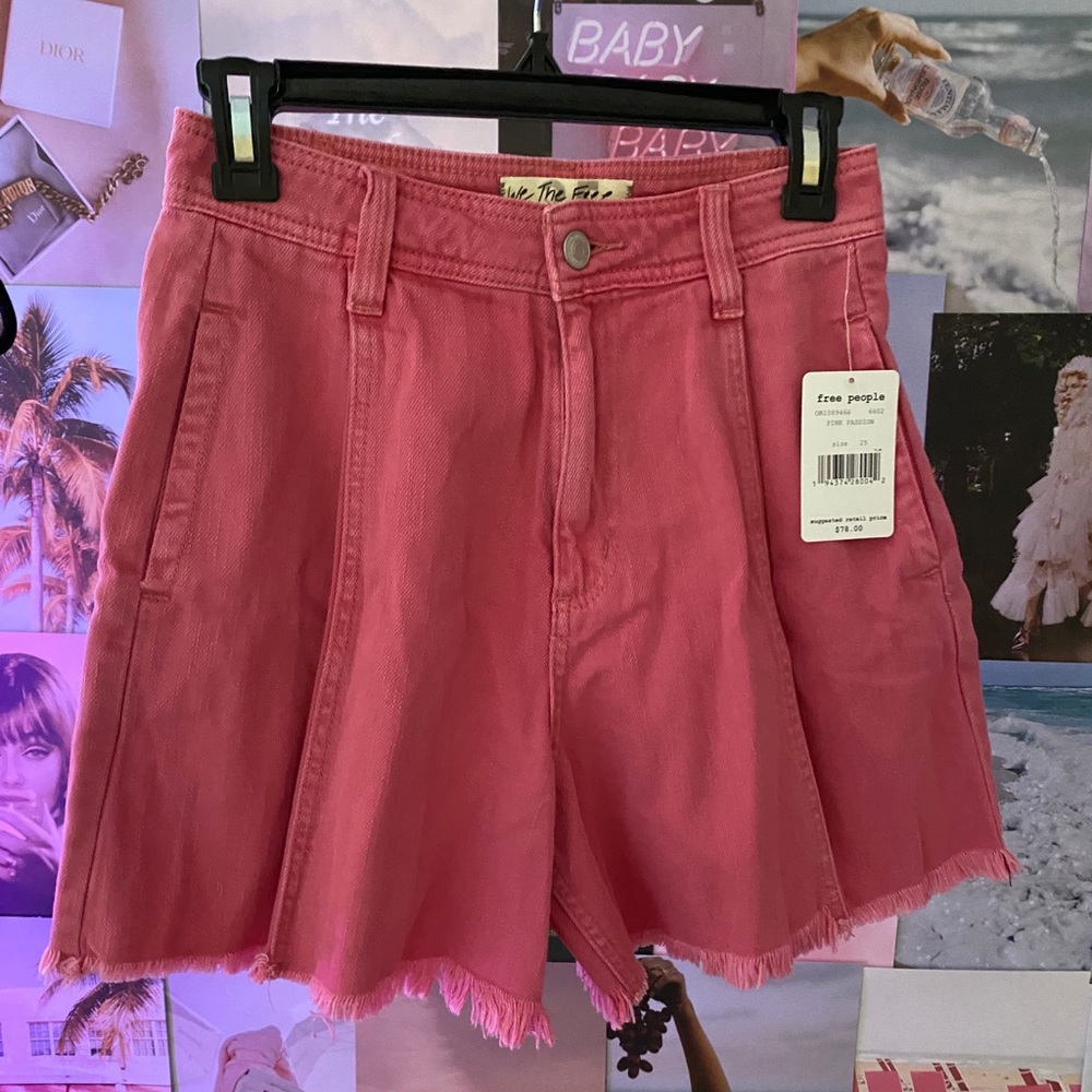 Free People paper-bag style shorts